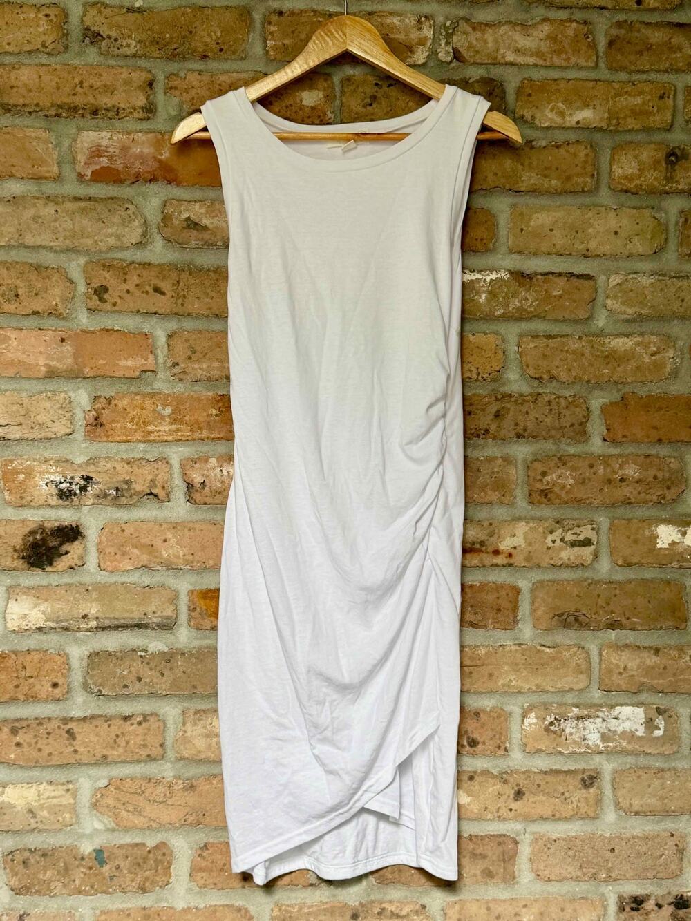 Treasure & Bond White Sleeveless Midi Dress Small Resort Summer Bodycon
